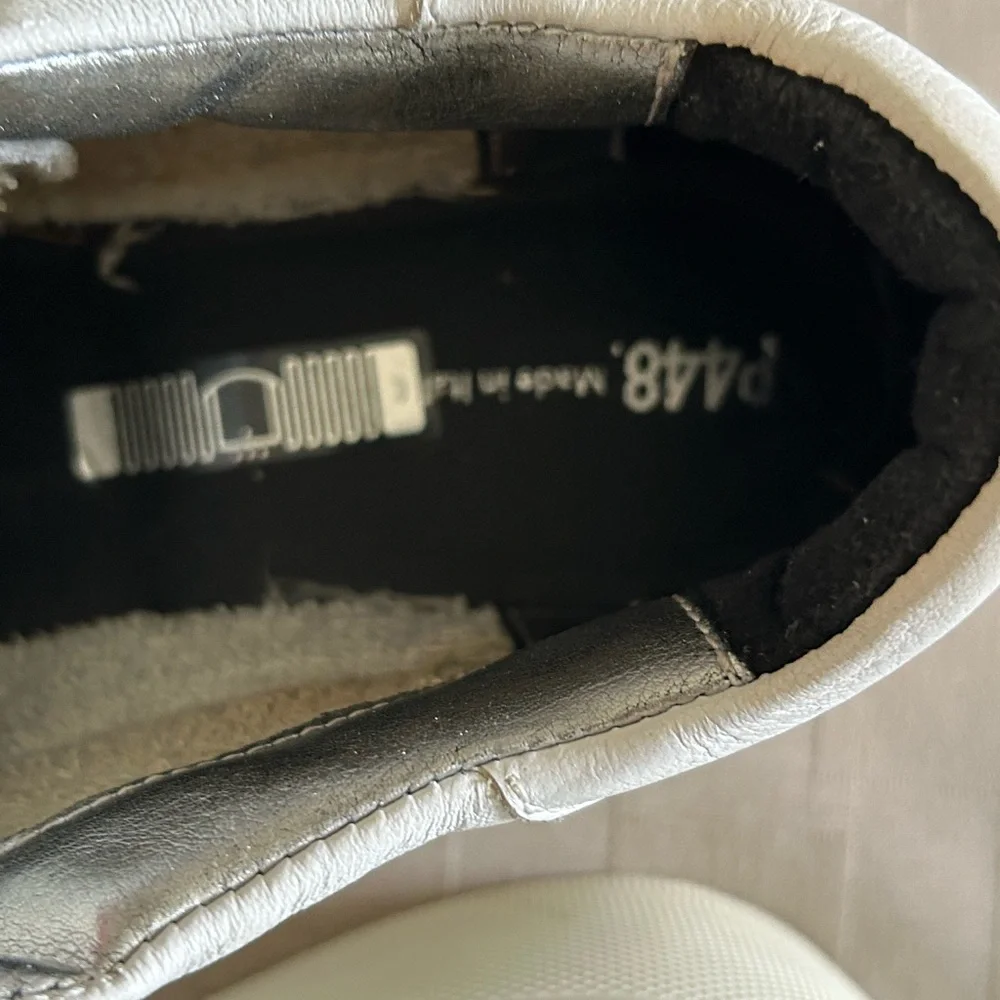 P448 Thea Perforated Platform Sneakers